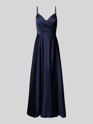 Abendkleid in Wickel-Optik von Laona Blau - 38