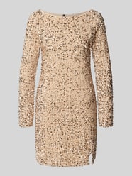 Nauwsluitende avondjurk met pailletten, model 'BELLA' van Vero Moda Beige - 36
