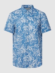 Blouse met all-over motief van Marc O'Polo Blauw - 16