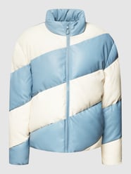 Steppjacke mit Blockstreifen von REVIEW Blau - 9