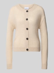 Strickjacke mit Woll-Anteil von COMMA Beige - 9