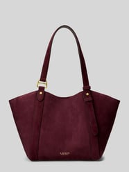 Henkeltasche aus echtem Schafsleder Modell 'TASHA' von Lauren Ralph Lauren Bordeaux - 20
