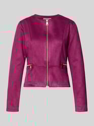 Jacke mit Reißverschlusstaschen Modell 'Lu44ciaa' von ZABAIONE Bordeaux - 34