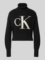 Sweter z dzianiny z golfem od Calvin Klein Jeans - 19