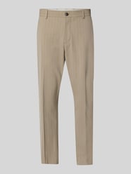 Spodnie garniturowe o kroju slim fit w prążki Model 'SLIM-LIAM' od Selected Homme - 10