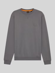 Regular fit sweatshirt van puur katoen, model 'WESTART' van BOSS Orange - 4