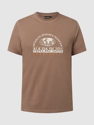 T-Shirt aus Baumwolle Modell 'Macas' von Napapijri Braun - 28