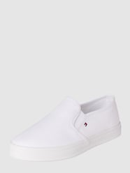 Sneakersy wsuwane z wyhaftowanym logo od Tommy Hilfiger Biały - 21