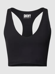 Stanik z tyłem o kroju bokserki model ‘BALANCE’ od DKNY PERFORMANCE Czarny - 21