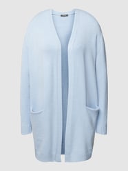 Cardigan van viscosemix met steekzakken van Montego Blauw - 28