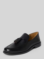Loafersy z naturalnej skóry z chwostami od HUGO - 6