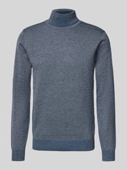 Sweter z wywijanym kołnierzem i detalem z logo od Blend - 48