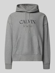 Hoodie mit Label-Print und Känguru-Tasche von CK Calvin Klein - 24