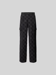 Relaxed Fit Cargohose mit Leinen-Anteil von DAILY PAPER Schwarz - 3