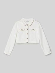 Spijkerjack met stiksels en borstzakken van Happy Girls - 31