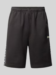 Regular Fit Sweatshorts mit elastischem Bund von Lacoste Schwarz - 36