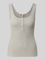 slim fit tanktop van mix van biologisch katoen model 'KITTE' van PIECES - 12