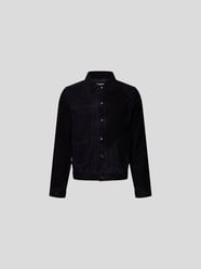 Lederjacke mit Umlegekragen von Officine Générale Blau - 2