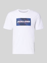Regular Fit T-Shirt aus reiner Baumwolle Modell 'COLE' von JACK & JONES - 46