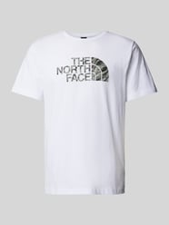 T-Shirt mit Label-Print Modell 'EASY' von The North Face Weiß - 41