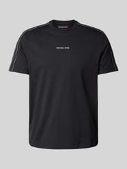 T-Shirt mit Galonstreifen von Michael Kors Schwarz - 36