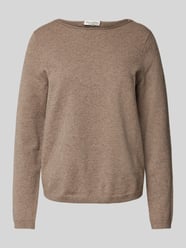 Regular Fit Pullover mit U-Boot-Ausschnitt von Marc O'Polo Braun - 35