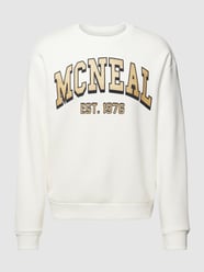 Sweatshirt mit Label-Print von MCNEAL Beige - 21