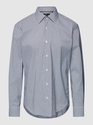 Regular Fit Business-Hemd mit Karomuster Modell 'P-Joe-Kent' von BOSS Blau - 45