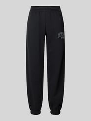 Sweatpants met labelprint van Review - 20