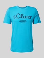 Regular Fit T-Shirt aus reiner Baumwolle mit großem Label Print von s.Oliver RED LABEL - 18