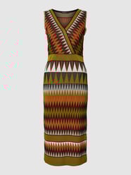 Midikleid mit Allover-Muster von Marc Cain Grün - 41