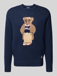 Sweter z dzianiny z mieszanki lnu i bawełny z okrągłym dekoltem od Polo Ralph Lauren - 5