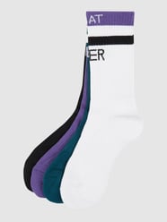 Socken mit Stretch-Anteil im 4er-Pack  von URBAN CLASSICS Lila - 21