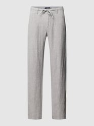 Hose aus reinem Leinen mit Tunnelzug von MCNEAL Grau / Schwarz - 43
