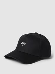 Czapka z daszkiem z wyhaftowanym logo od ARMANI EXCHANGE Czarny - 17
