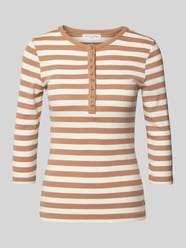 Shirt met 3/4-mouwen van Christian Berg Woman Beige - 37