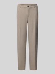 Straight Fit Stoffhose mit Viskose-Anteil von Lindbergh Beige - 23