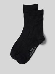 Socken mit elastischem Rippenbündchen von s.Oliver RED LABEL Schwarz - 15