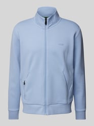 Sweatjacke mit Stehkragen von BOSS Green Blau - 29