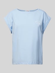 T-Shirt mit Label-Stitching von s.Oliver RED LABEL Blau - 8