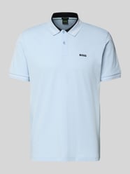 koszulka polo o kroju regular fit z mieszanki bawełny model 'PL_Member' od BOSS Green - 48