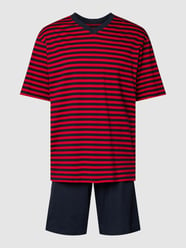 Pyjama aus Baumwolle von Schiesser Rot - 15