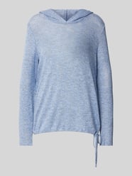 Loose Fit Hoodie aus Mouline-Garn von Tom Tailor Blau - 41