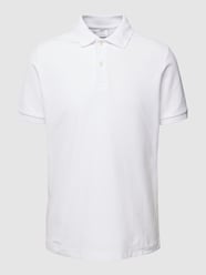 Poloshirt mit kurzer Knopfleiste Modell 'rea' von Mango Weiß - 48