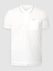 Regular fit poloshirt met borstzak van Esprit Wit - 47