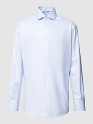 Slim Fit Premium Shirt mit Haifischkragen von Eterna Blau - 17