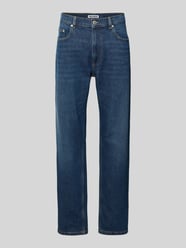 Jeansy o prostym kroju w fasonie 5 kieszeni od REVIEW - 9