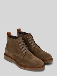 Boots aus Rindvelours mit Kreppsohle von Marc O'Polo Beige - 8
