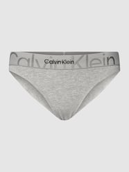 Slip met logo in band, model 'BIKINI' van Calvin Klein Underwear Grijs / zwart - 41