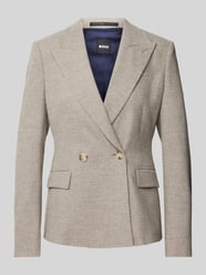 Blazer aus Woll-Mix mit Pattentaschen von BOSS Grau - 12